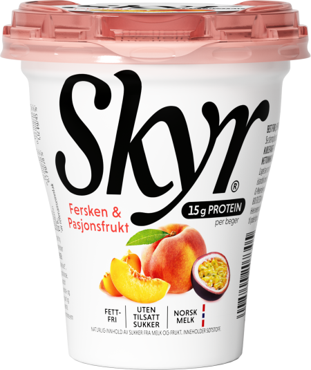 Skyr Fersken Pasjonsfrukt Skyr Fersken Pasjonsfrukt