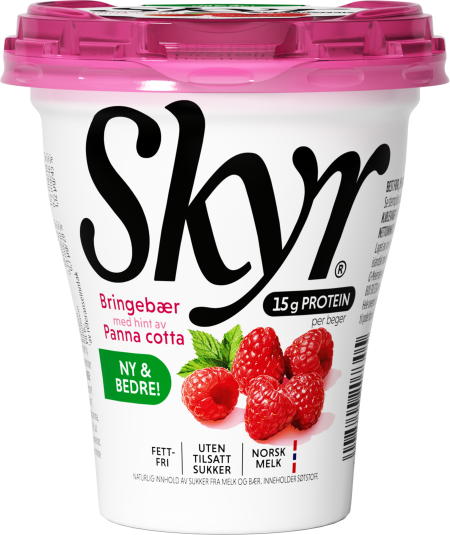 Skyr Bringebær Panna cotta 160 g